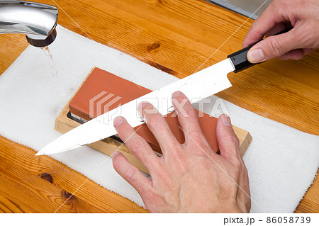 包丁の研ぎ方(柳刃包丁) 86058739