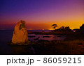 【神奈川県】立石公園・夕焼け 86059215