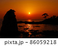 【神奈川県】立石公園・夕焼け 86059218