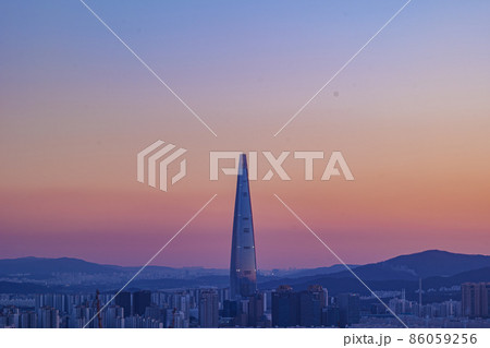 ソウル 夜景 都市 86059256