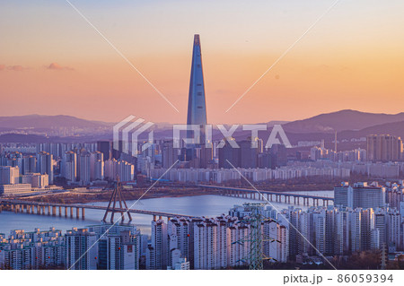 ソウル 夜景 都市 86059394