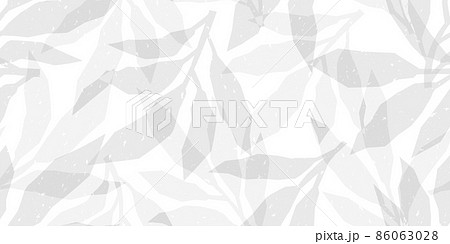 葉っぱのイラストパターン 背景素材 86063028