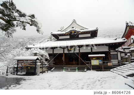 雪の清水寺　隋求堂　京都市東山区 86064726