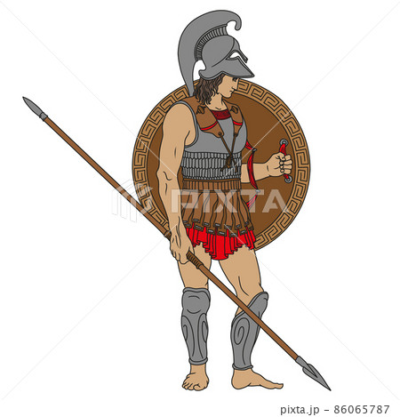 Ancient Greek warrior. 86065787