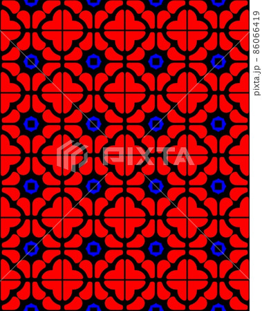 Seamless pattern decorative wallpaper for red color lovers 86066419