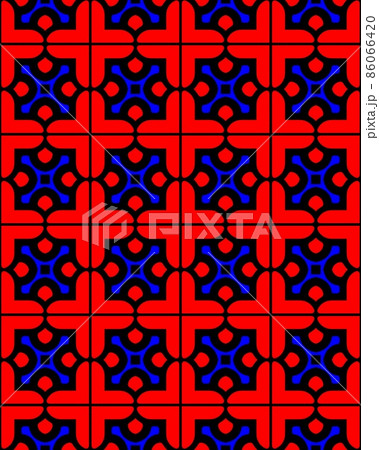 Decorative seamless pattern. Endless pattern for Wallpaper, textile, packaging, printing, cloth. Abstract texture. Traditional ethnic ornament for your design. Oriental style. 86066420