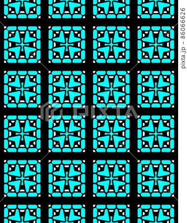 Seamless repeat pattern with rectangles of light blue elements 86066626