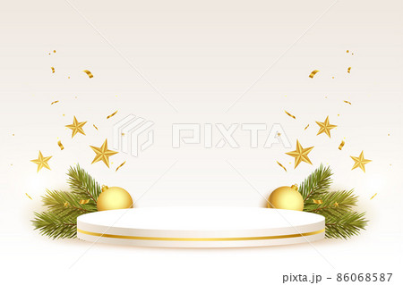 christmas background with podium fr product display christmas background with podium fr product display 86068587