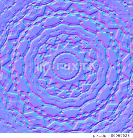 Beautiful multicolor abstract geometric kaleidoscope background, normal map, 3d rendered Beautiful multicolor abstract geometric kaleidoscope background, normal map, 3d rendered 86069628