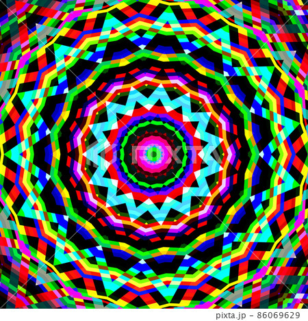 A beautiful multicolor abstract geometric kaleidoscope background 86069629