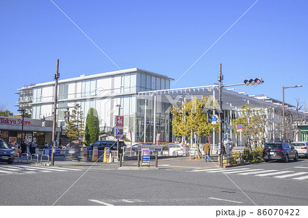 東急大岡山駅前交差点と東工大蔵前会館 東京都目黒区 東急大岡山駅前交差点と東工大蔵前会館 東京都目黒区 86070422