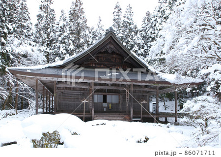 雪の来迎院 雪の来迎院 86071711