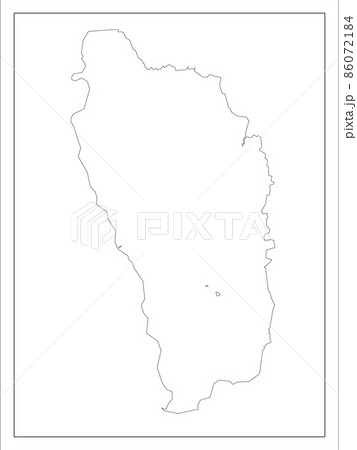 ドミニカ国の地図です。 86072184