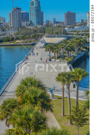 The New St. Pete Pier on Tampa Bay in St. Petersburg, Florida 86072584