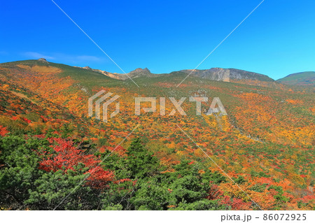 【福島県】錦秋の安達太良連峰 86072925