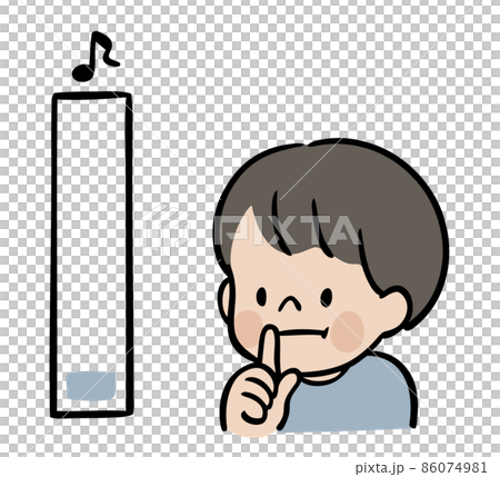 静かにする子ども 静かにする子ども 86074981