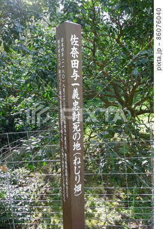 石橋山古戦場　佐奈田与一討死の地（ねじり畑） 86076040