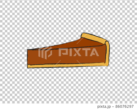 手繪巧克力撻插圖 86076297