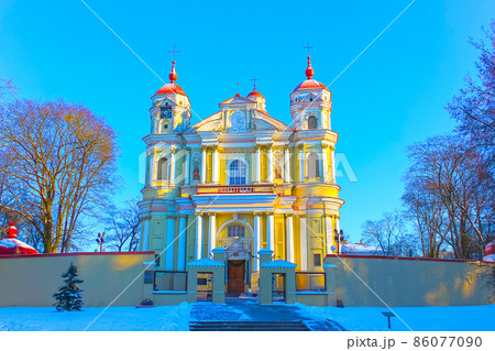 The church of St Peter and St Paul in Vilnius at Lithuania The church of St Peter and St Paul in Vilnius at Lithuania 86077090