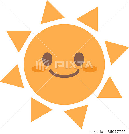 太陽キャラクターの可愛いイラスト 太陽キャラクターの可愛いイラスト 86077765