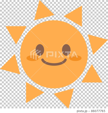 太陽キャラクターの可愛いイラスト 太陽キャラクターの可愛いイラスト 86077765