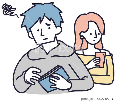 デートでおごる男性 男女 シンプルイラスト デートでおごる男性 男女 シンプルイラスト 86078513