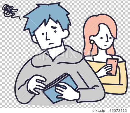 デートでおごる男性 男女 シンプルイラスト デートでおごる男性 男女 シンプルイラスト 86078513