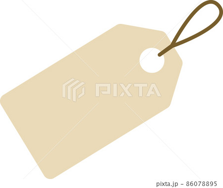 シンプルでかわいいタグのイラスト 86078895