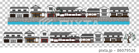 Japan old cityscape 86079526