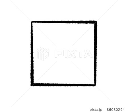 Ink square frame. Grunge empty black box. Rectangle border. Rubber stamp imprint. Vector illustration isolated on white background 86080294