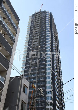 大阪市北区東天満で建設中のマンション 86081252