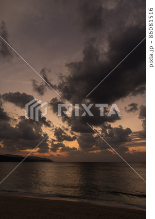 大浜海浜公園の夕景 86081516