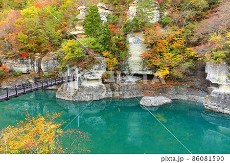 【福島県】錦秋の塔のへつり 【福島県】錦秋の塔のへつり 86081590