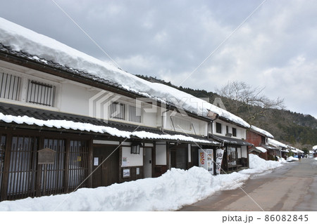 【福井県若狭町】雪の熊川宿 【福井県若狭町】雪の熊川宿 86082845