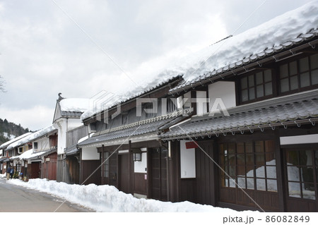 【福井県若狭町】雪の熊川宿 【福井県若狭町】雪の熊川宿 86082849