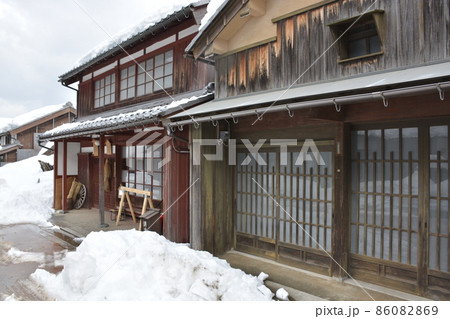 【福井県若狭町】雪の熊川宿 【福井県若狭町】雪の熊川宿 86082869