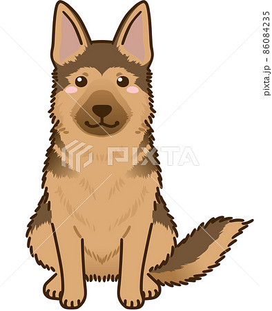 E・H・シェパードのイラストです ジャーマンシェパードのイラスト素材 [86084235] - PIXTA
