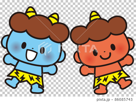 楽しい節分かわいい鬼 楽しい節分かわいい鬼 86085743