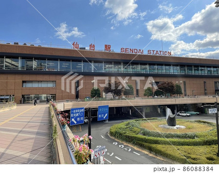 快晴の仙台駅 快晴の仙台駅 86088384