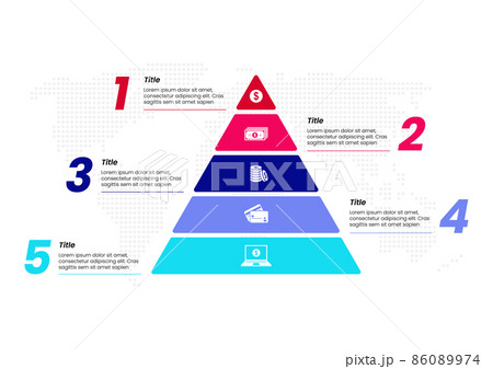 Pyramid infographic Pyramid infographic 86089974
