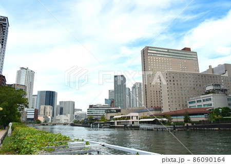 堂島川 都市風景 堂島川 都市風景 86090164