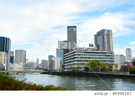 堂島川　都市風景 86090167