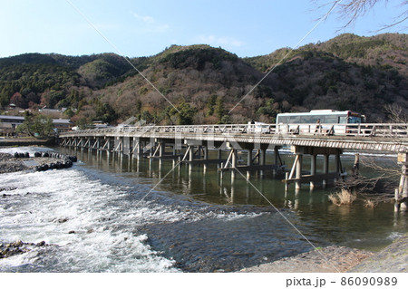京都 嵐山 渡月橋 京都 嵐山 渡月橋 86090989