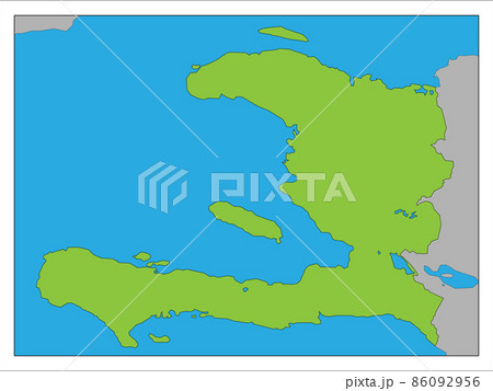 ハイチの地図です。 86092956
