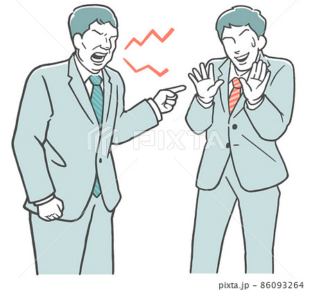 男性上司に責められる男性部下 86093264