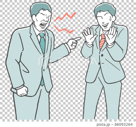 男性上司に責められる男性部下 86093264