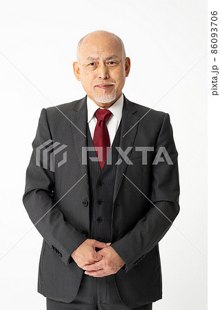 ビジネス　シニア　ポートレート 86093706