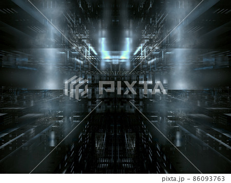 Dark gloomy apocalyptic background - abstract 3d illustration Dark gloomy apocalyptic background - abstract 3d illustration 86093763