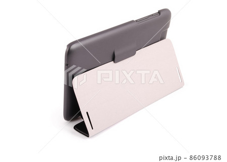 Black tablet PC rear view (Clipping path) 86093788