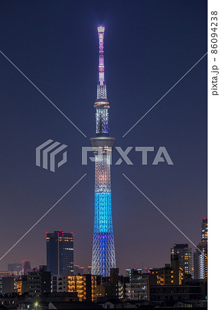 東京スカイツリー 鬼滅の刃コラボ特別ライティング・嘴平伊之助 東京スカイツリー 鬼滅の刃コラボ特別ライティング・嘴平伊之助 86094238